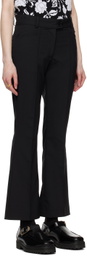 Ernest W. Baker Black Flare Trousers