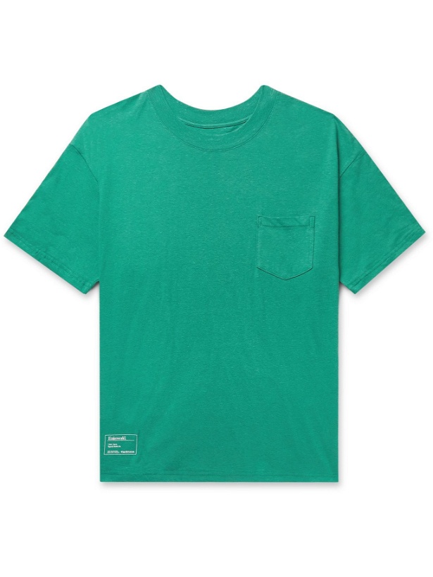 Photo: Entireworld - Recycled Slub Cotton-Jersey T-Shirt - Green