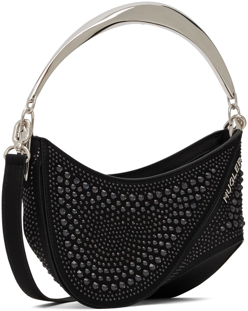 Mugler Black Small Spiral Curve 01 Bag