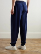 John Smedley - Henning Tapered Merino Wool Sweatpants - Blue