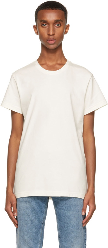 Photo: Nudie Jeans Off-White Crew Neck T-Shirt