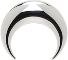 Marine Serre Silver Regenerated Moon Stud Single Earring