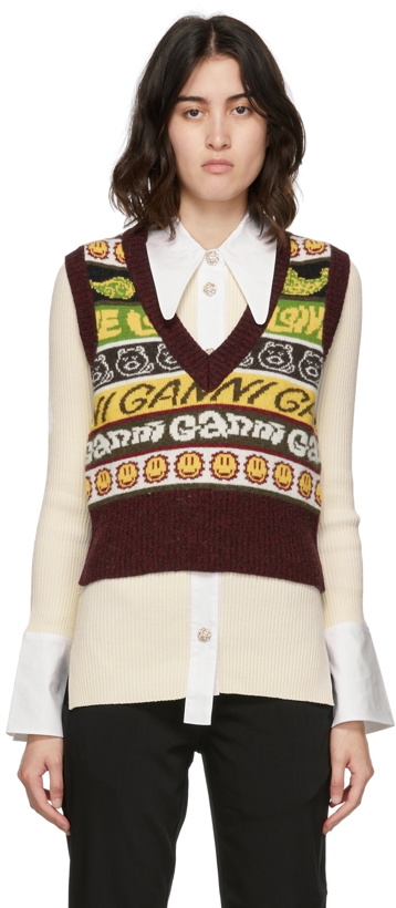 Photo: GANNI Recycled Wool Smiley Vest