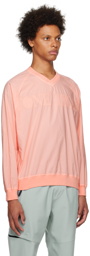 Stone Island Pink V-Neck Sweatshirt