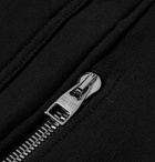 Alexander McQueen - Oversized Zip-Detailed Fleece-Back Cotton-Jersey Zip-Up Hoodie - Men - Black