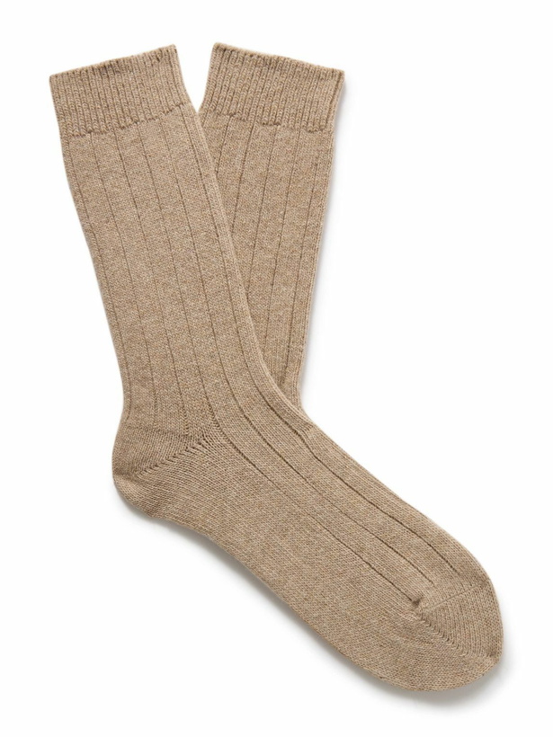Photo: NN07 - One 9055 Ribbed Wool-Blend Socks