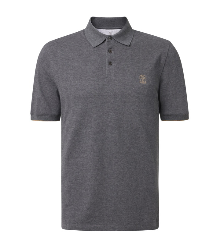 Photo: Brunello Cucinelli Cotton piqué polo shirt