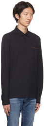 ZEGNA Navy Cotton Polo