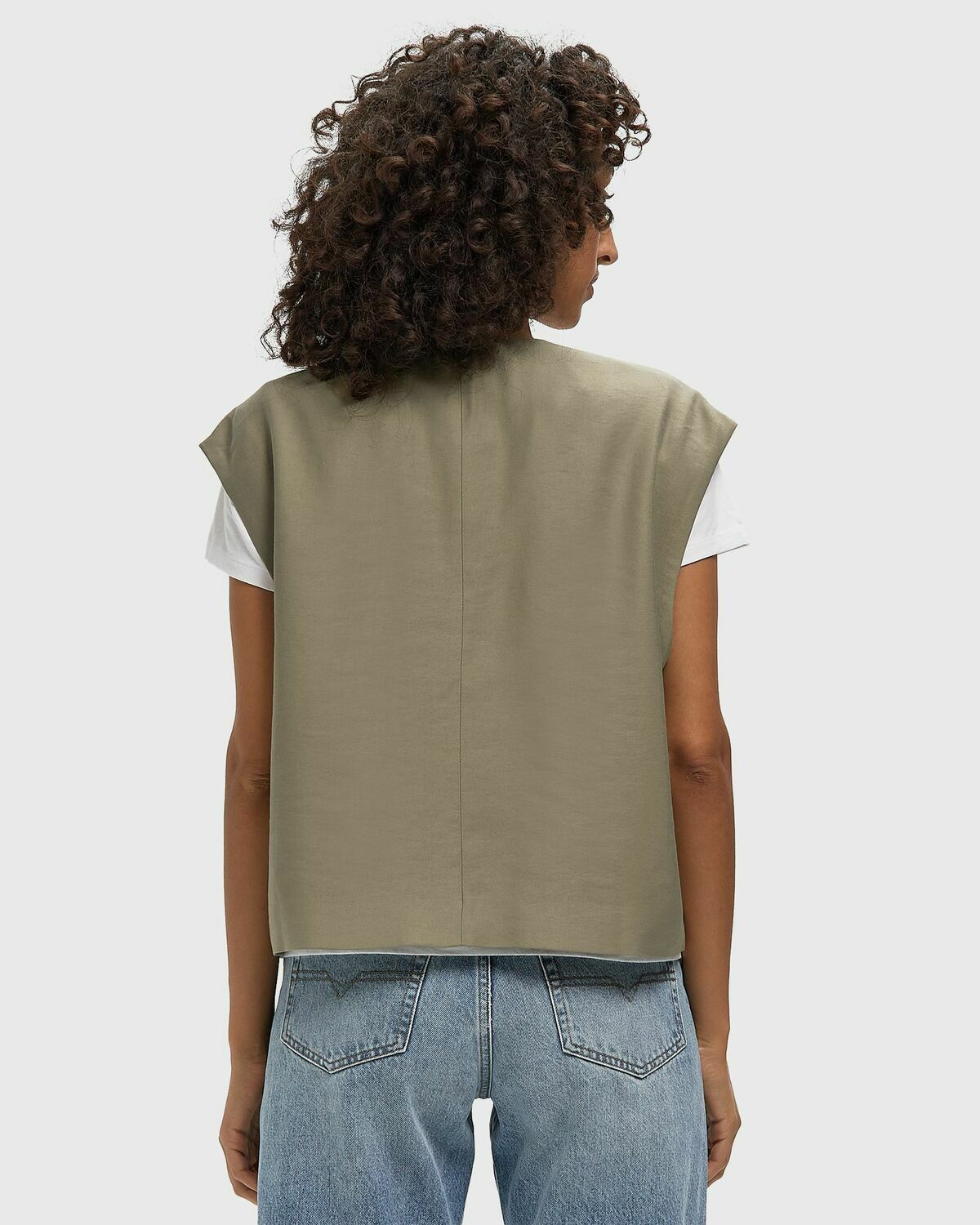 American Vintage LANOW Beige Womens Vest
