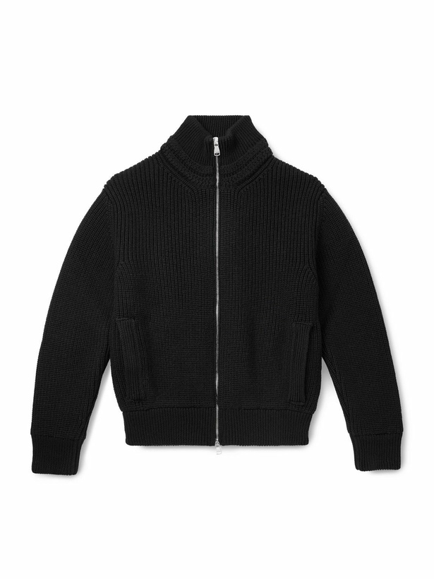 Photo: Valstar - Wool Zip-Up Sweater - Black