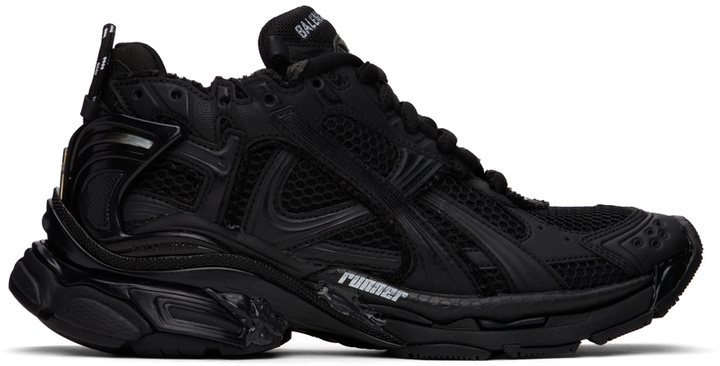 Photo: Balenciaga Black Runner Sneakers