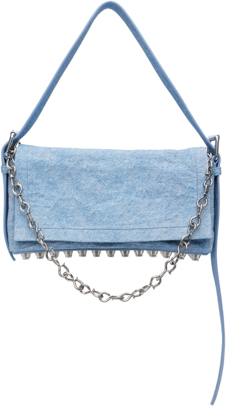 Photo: Alexander Wang Blue Denim Ricco Medium Flap Bag