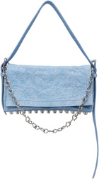 Alexander Wang Blue Denim Ricco Medium Flap Bag