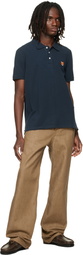 Maison Kitsuné Navy Fox Head Regular Polo