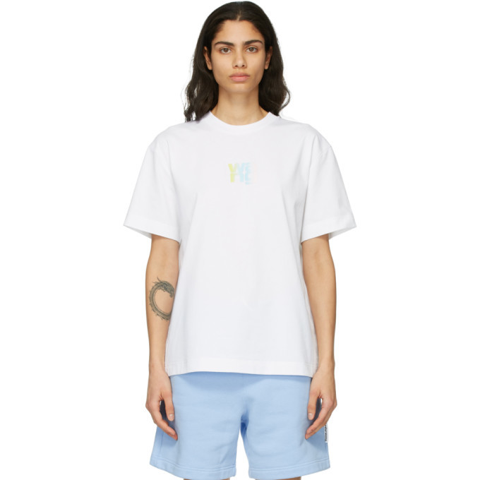 Alexander Wang White Puff Logo T-Shirt Alexander Wang