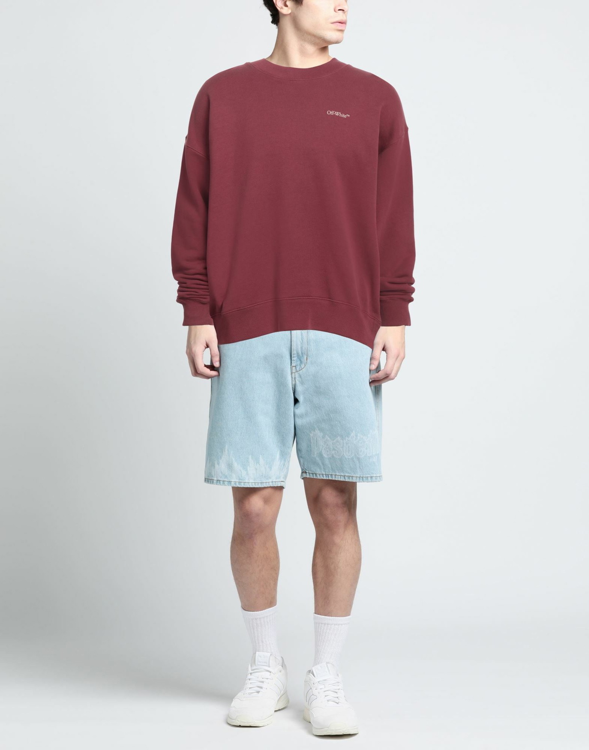 Off-white Mens Sweatshirt Burgundy