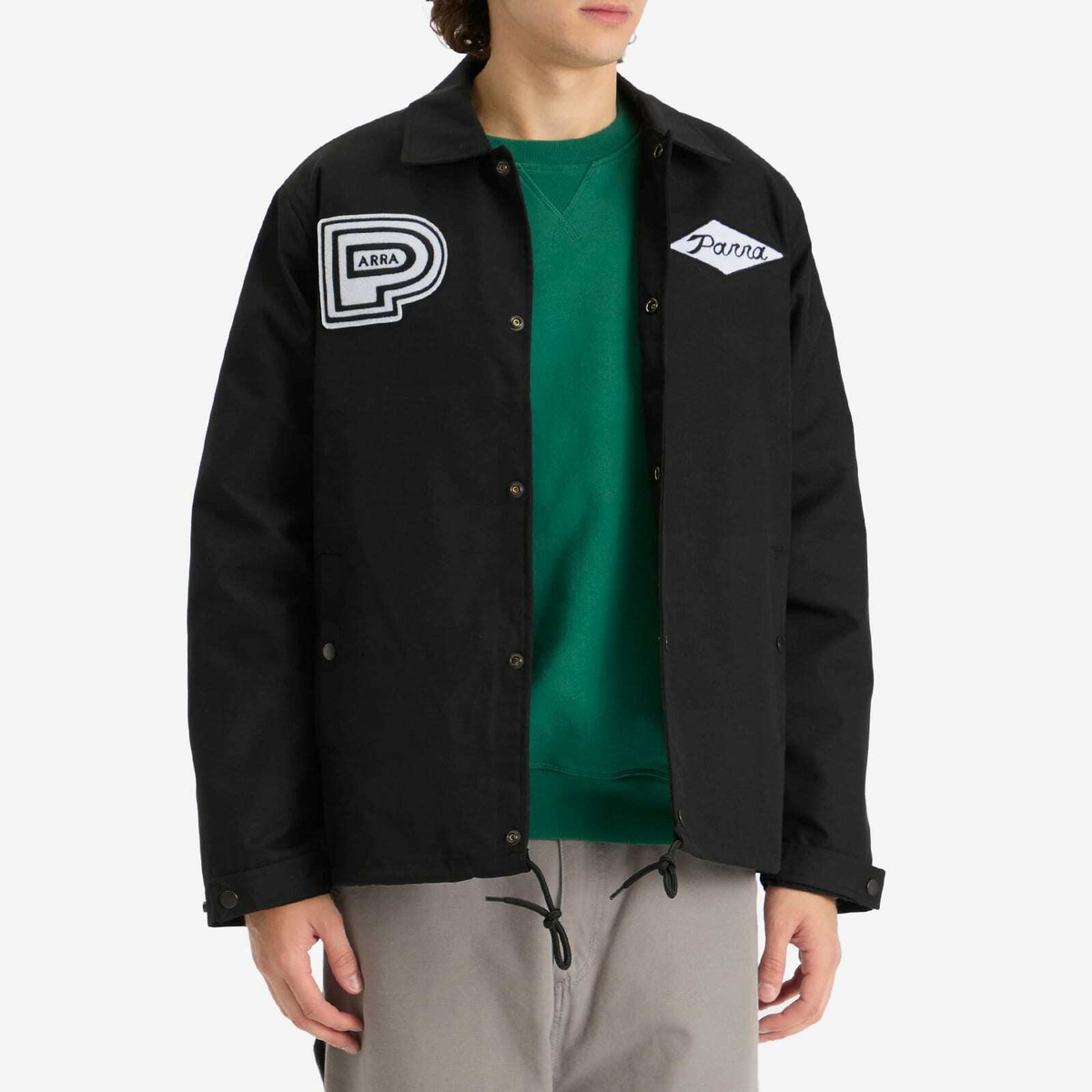 By Parra Men's Midnight Surprise Coach Jacket in Black
