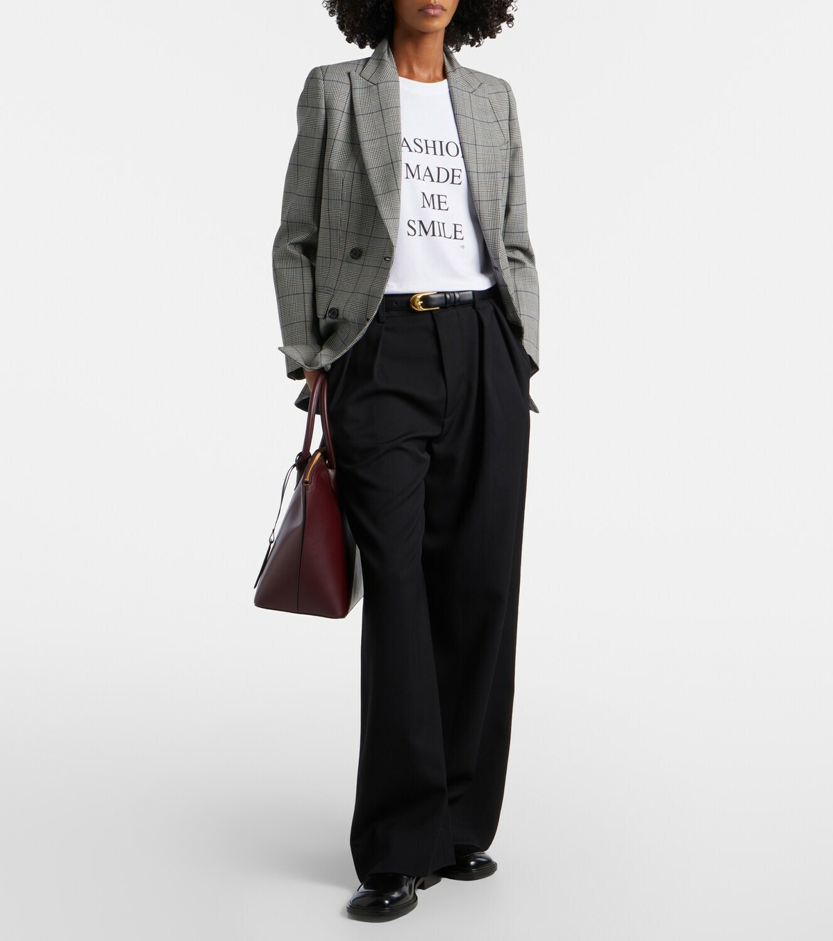 Victoria Beckham Printed cotton jersey T-shirt