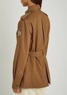 Moncler Centaurea Belted Twill Jacket Bronze