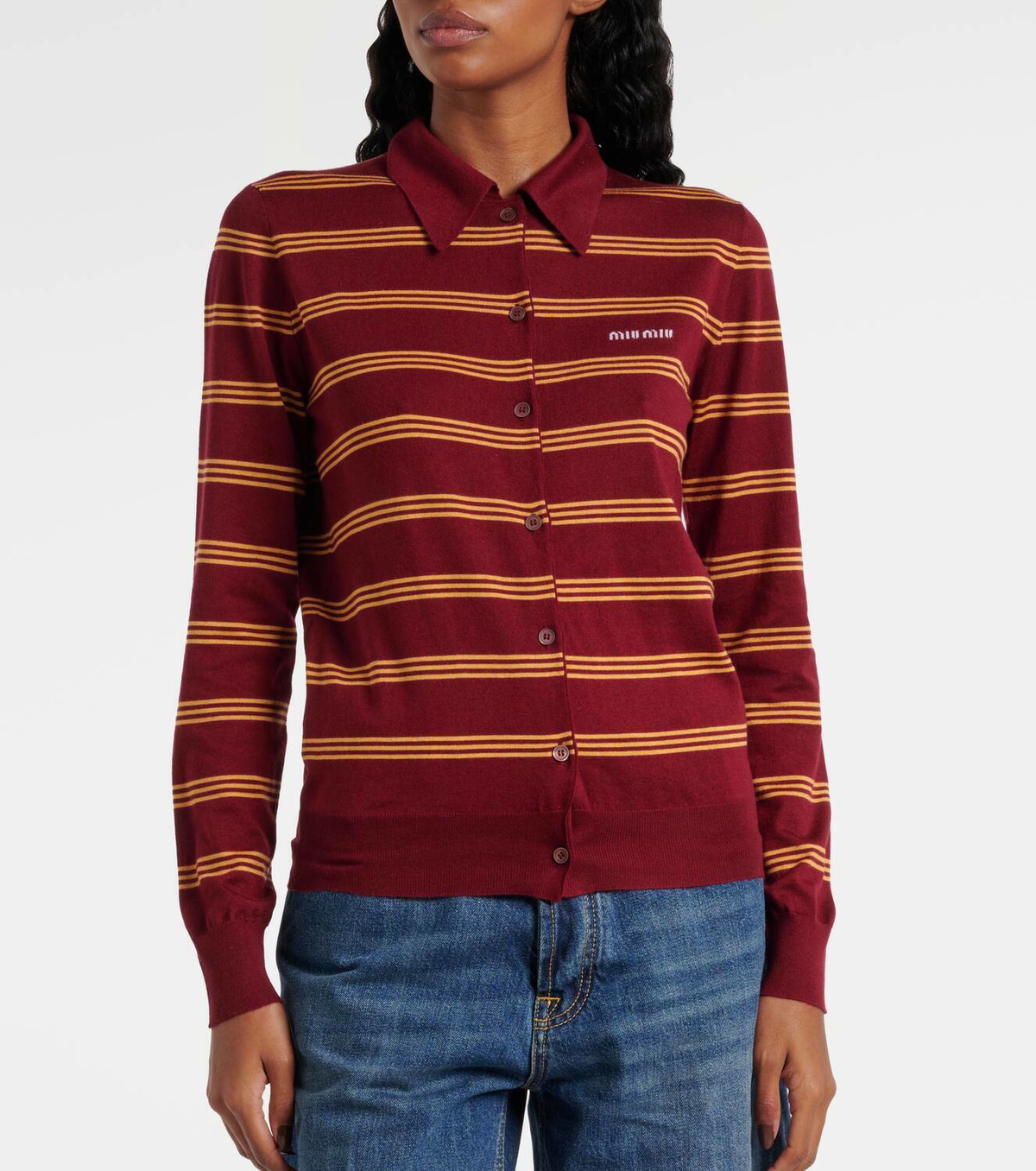 トップス SS2008 miu miu Cashmere Silk Cardigan MIU MIU - Women Silk Cashmere Cardigan – Atelier New York