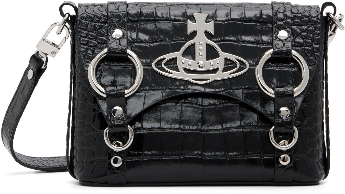 B*k様 vivienne westwood ブラックハイウエストスリムフィット Jackson Small Crossbody in BLACK | Vivienne Westwood®