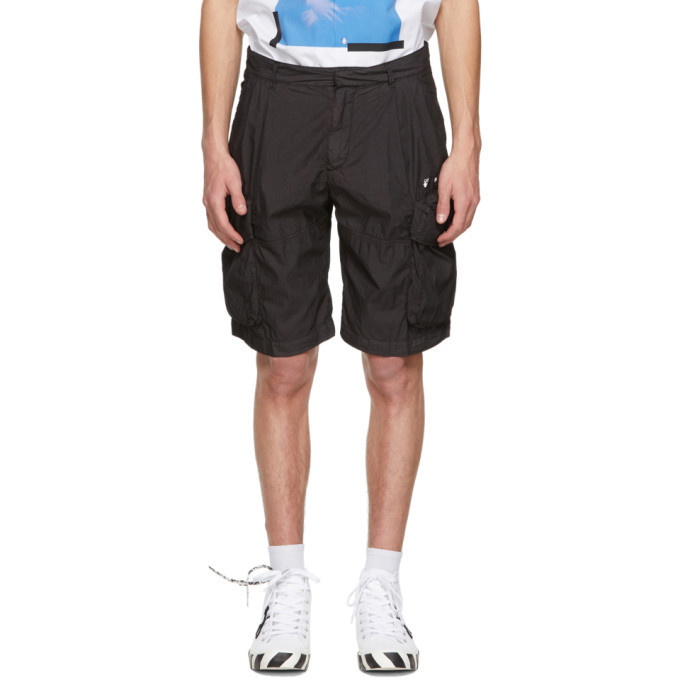 Photo: Off-White Black Logo Utility Shorts