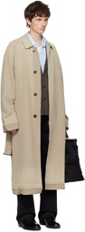 Maison Margiela Beige Belted Trench Coat
