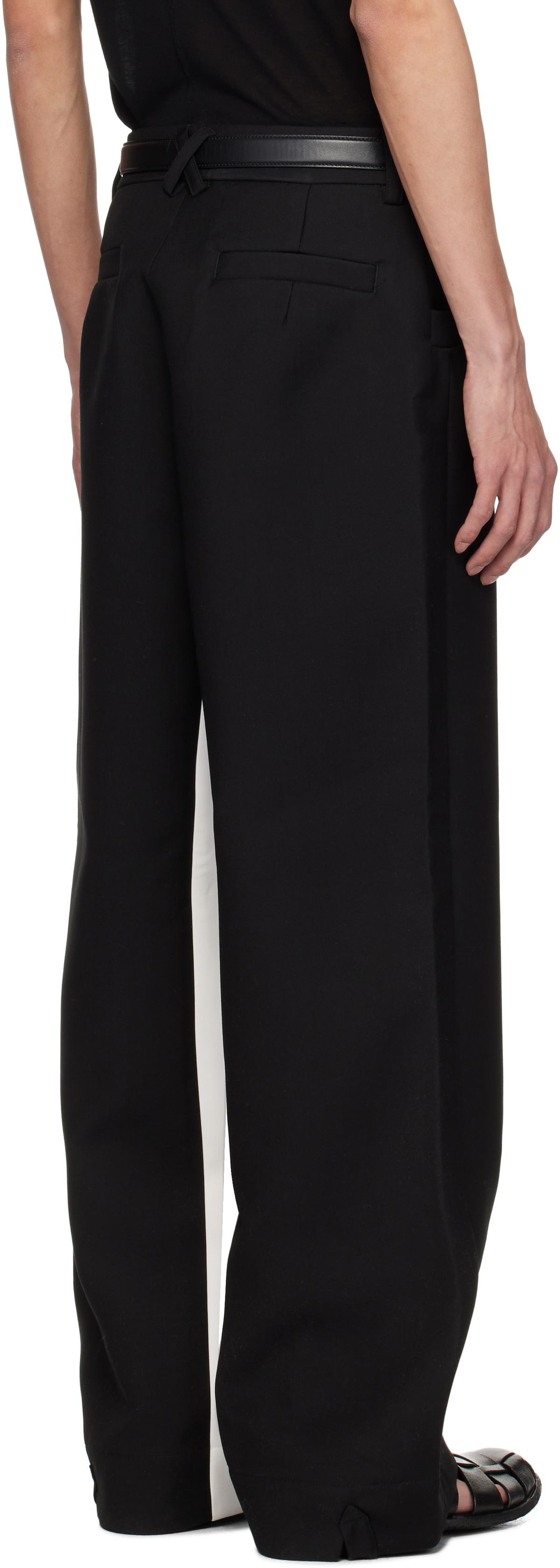 Fax Copy Express Black & White Stitched Suit Trousers