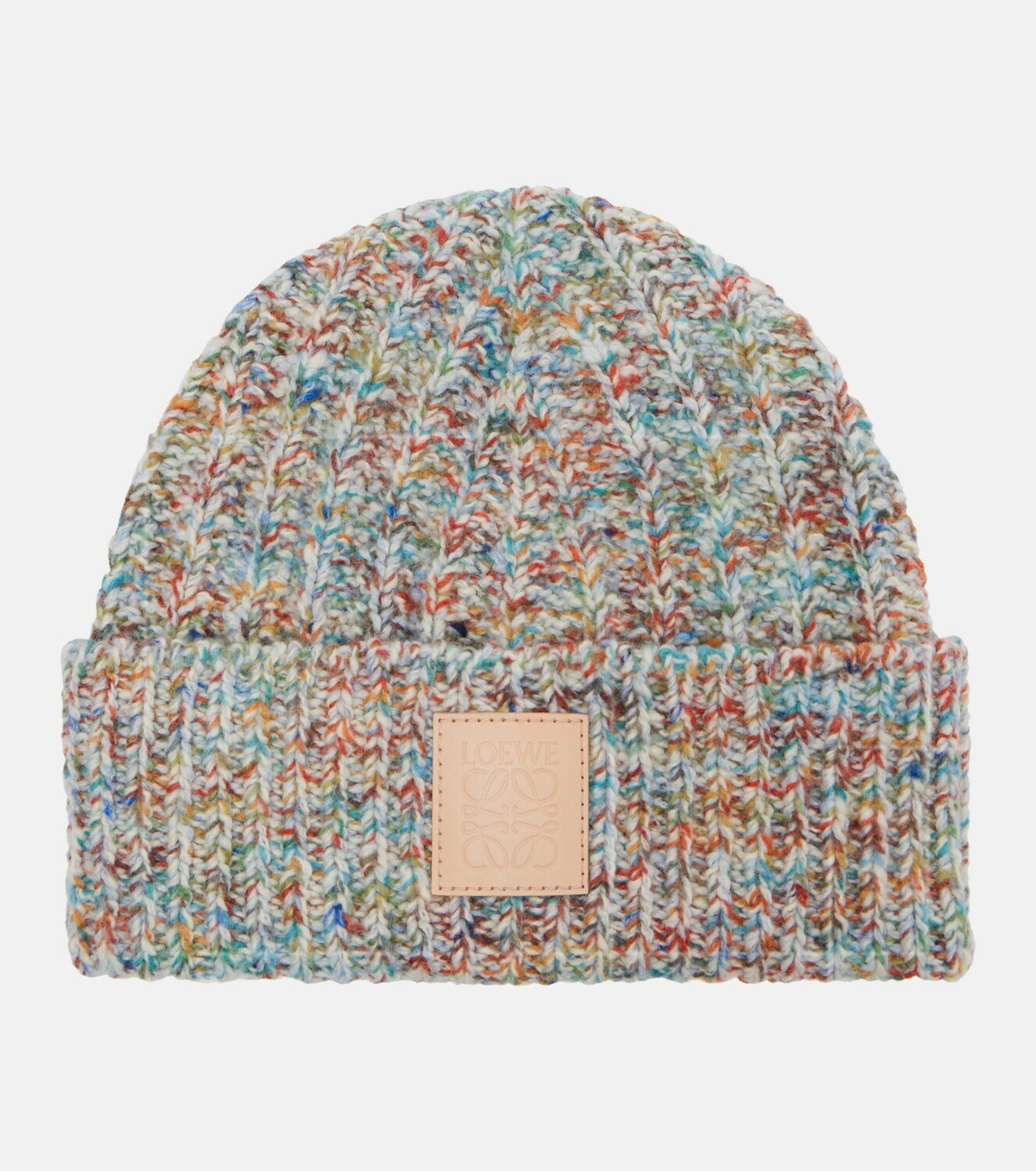 Loewe Logo wool and cashmere-blend beanie
