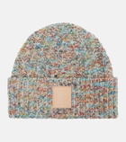 Loewe Logo wool and cashmere-blend beanie