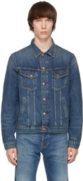 Nudie Jeans Blue Denim Bobby Real Deal Jacket