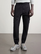 Stone Island - Tapered Stretch-Cotton Shell Cargo Trousers - Black