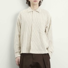 A Kind of Guise Men's Rumba Shirt in Blue Panama Stripe