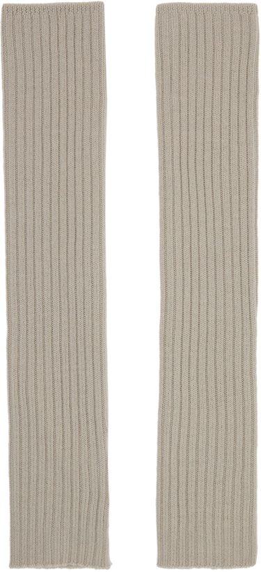 Photo: Rick Owens Beige Rib Arm Warmers