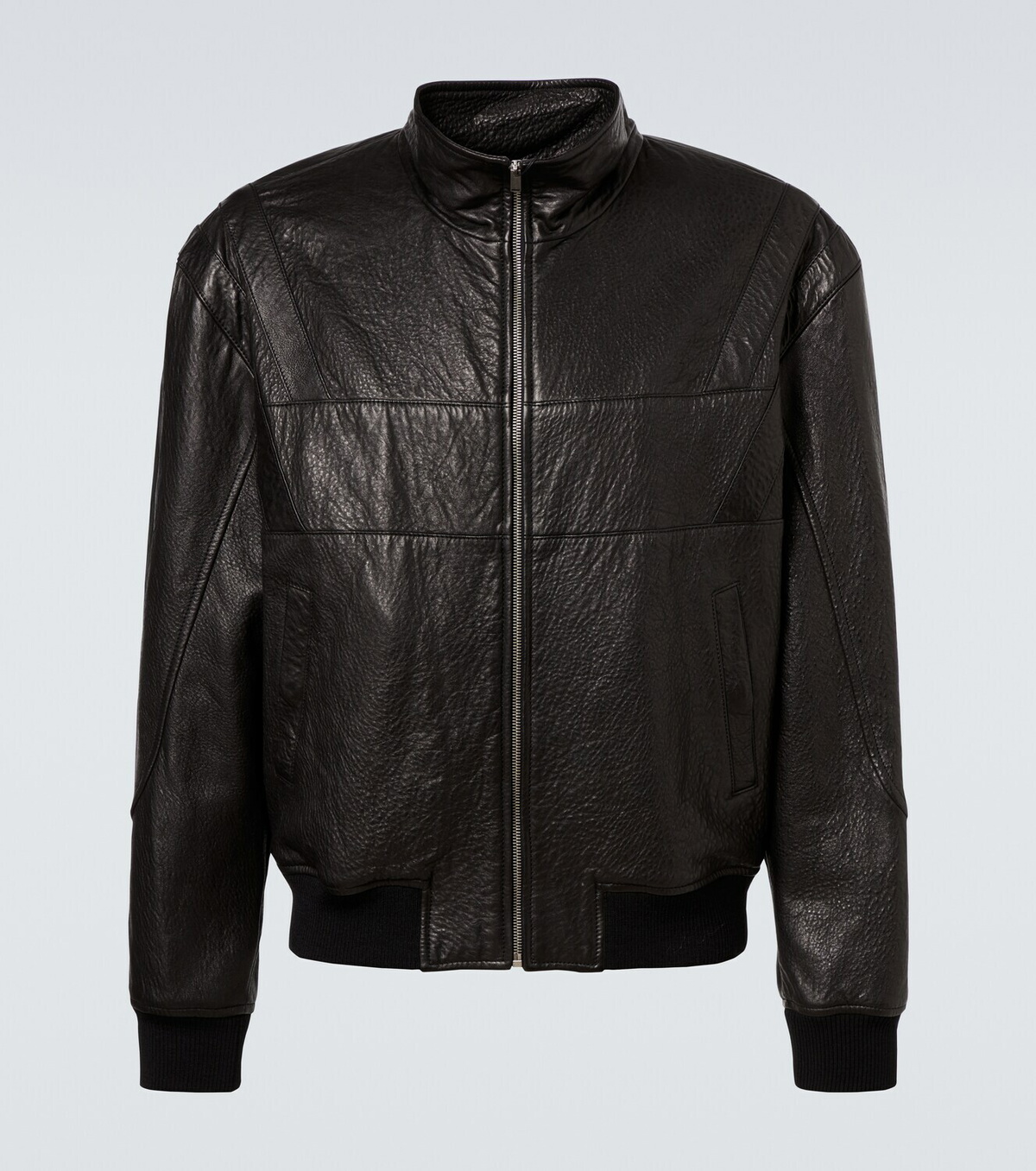 Saint Laurent Leather bomber jacket