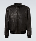 Saint Laurent Leather bomber jacket
