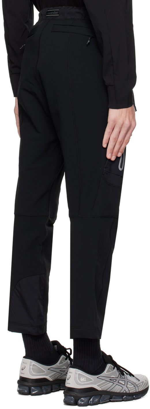 and wander Black Belted Trousers