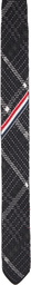 Thom Browne Black Plaid Check Silk Knit RWB Tie