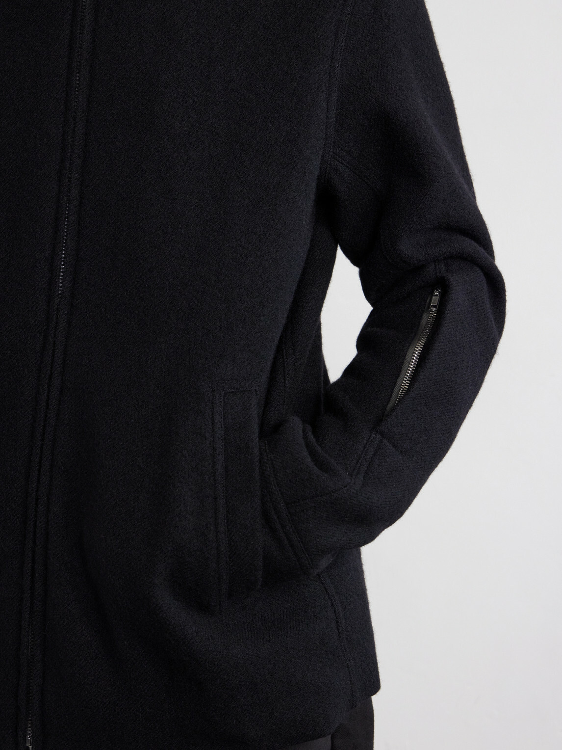 Rick Owens - Brad Virgin Wool Zip-up Jacket - Black