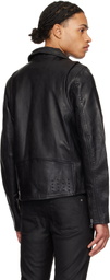Ksubi Black Capitol Leather Jacket