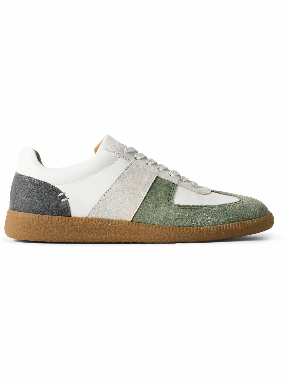 Mr P. - Ansel Suede and Leather Sneakers - Neutrals