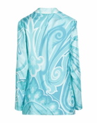 Etro Womens Blazer Sky in Blue