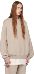 Fear of God ESSENTIALS Beige Crewneck Sweatshirt