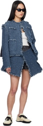 sacai Blue Punching Denim Jacket