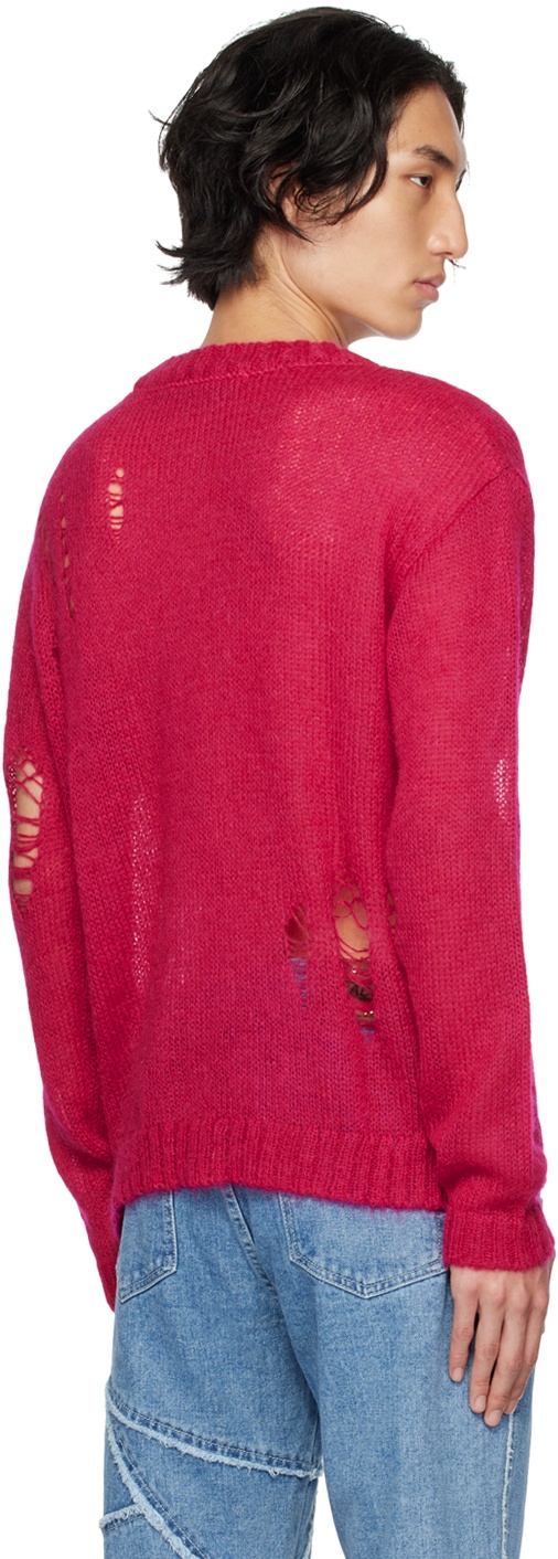 Andersson Bell Pink Distressed Sweater Andersson Bell