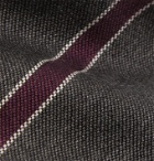 Bigi - 9cm Striped Cashmere-Jacquard Tie - Gray
