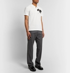 Alexander McQueen - Embroidered Cotton-Piqué Polo Shirt - White