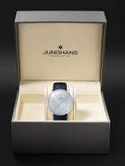 Junghans - Meister Fein Signatur Automatic 39.5mm Stainless Steel and Leather Watch, Ref. No. 27/4359.00