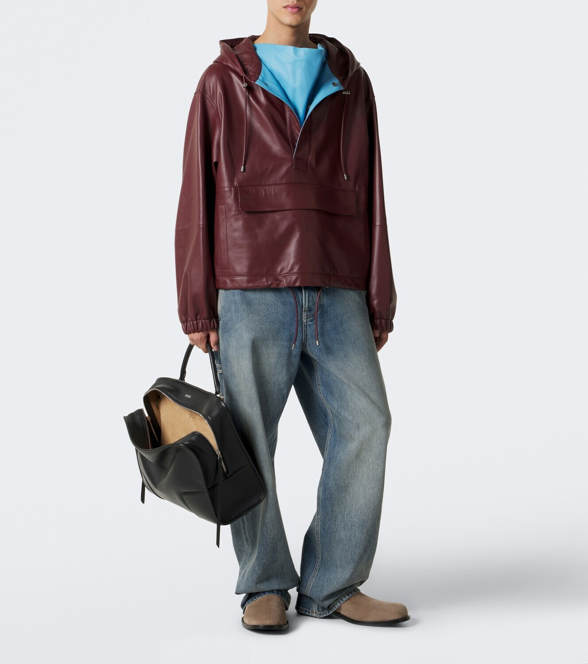 Loewe Amazona 180 XL leather top-handle bag