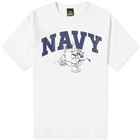 FrizmWORKS Men's Navy T-Shirt in White